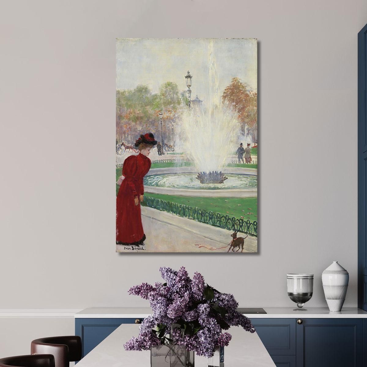 Parisian At The Champs-Élysées Roundabout Jean Béraud jbr82 canvas print 