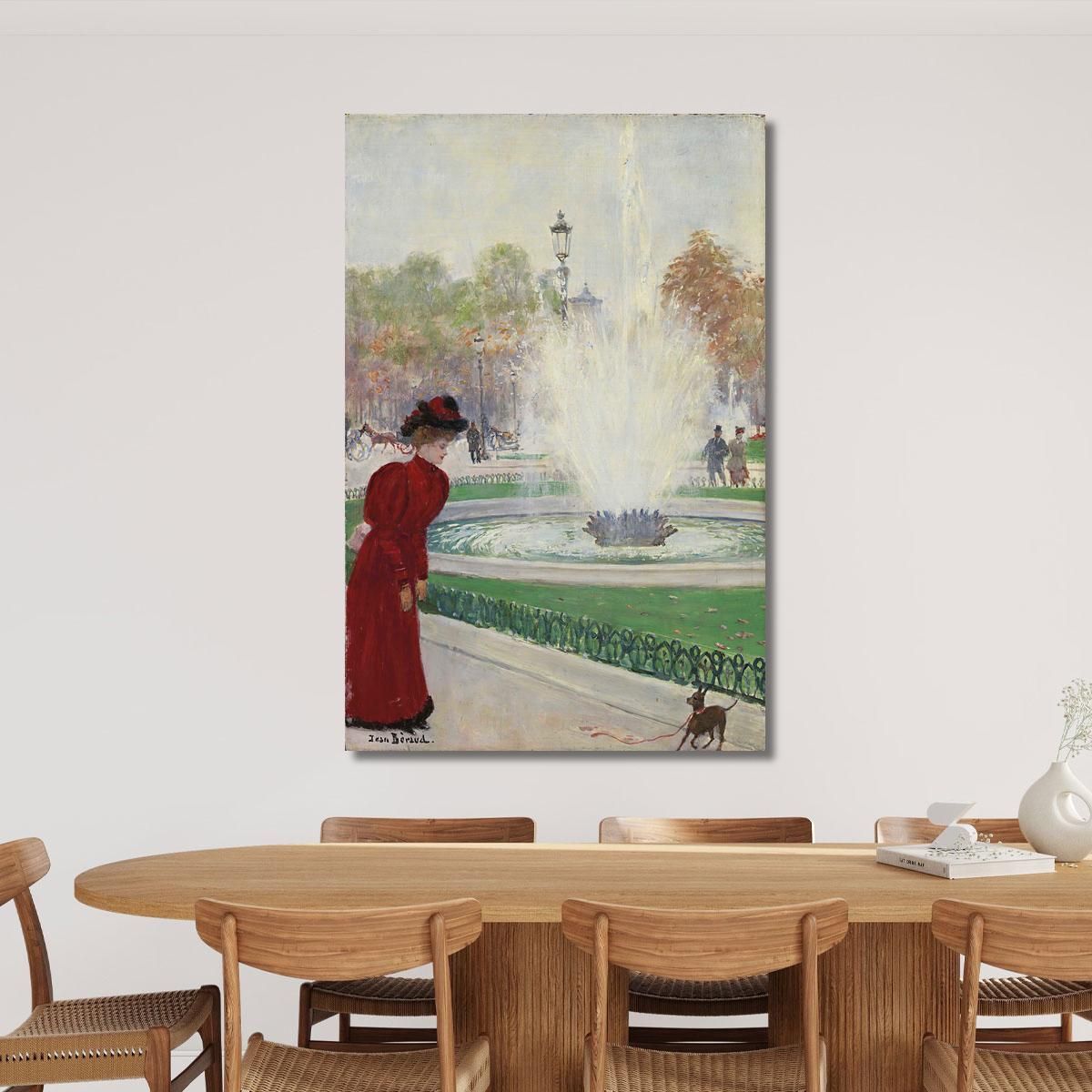 Parisian At The Champs-Élysées Roundabout Jean Béraud jbr82 canvas print 