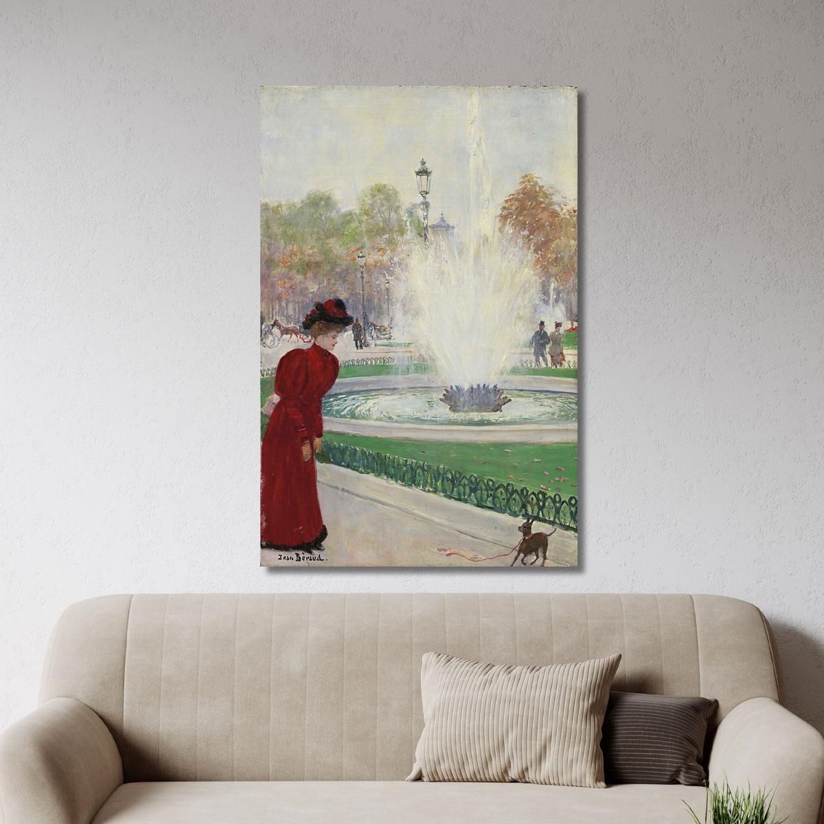 Parisian At The Champs-Élysées Roundabout Jean Béraud jbr82 canvas print 