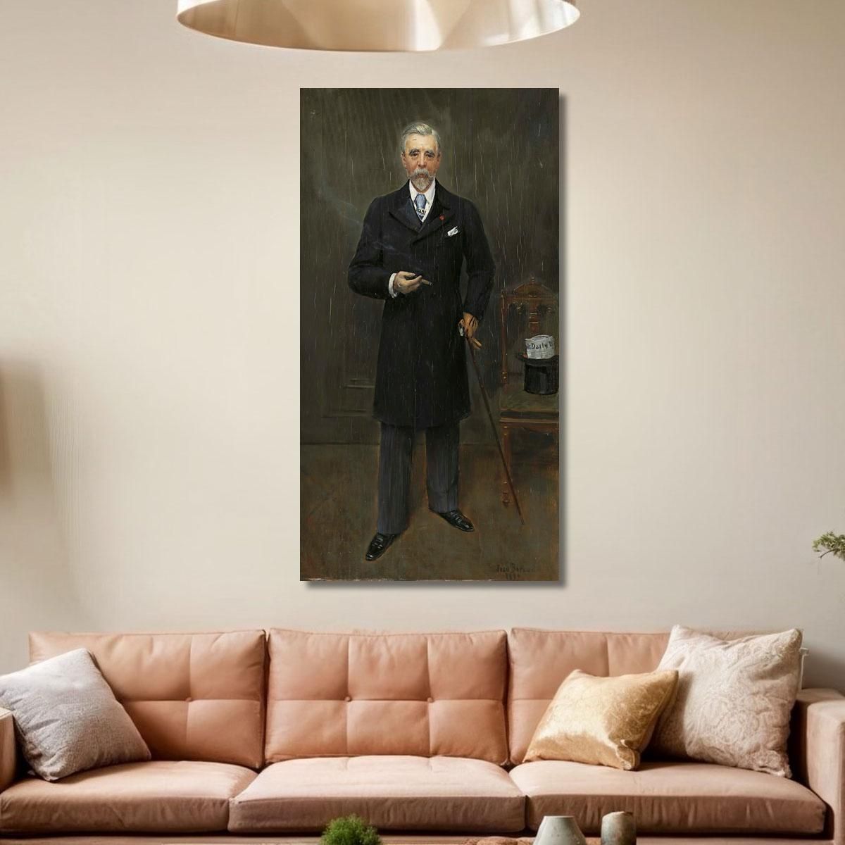 Portrait Of Sir Campbell Clarke Jean Béraud jbr87 canvas print 