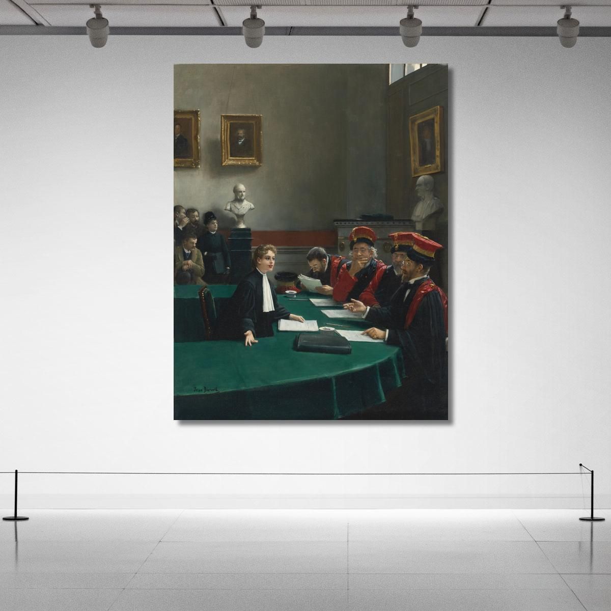 Doctoral Examination Room The Doctoral Jury Jean Béraud jbr90 canvas print 