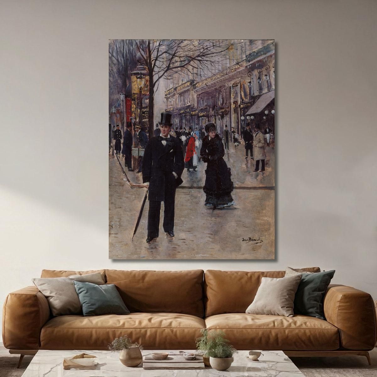 On The Boulevard Jean Béraud jbr98 canvas print 