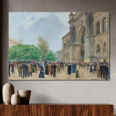 The Opening Day Of The Salon Jean Béraud jbr101 canvas print 