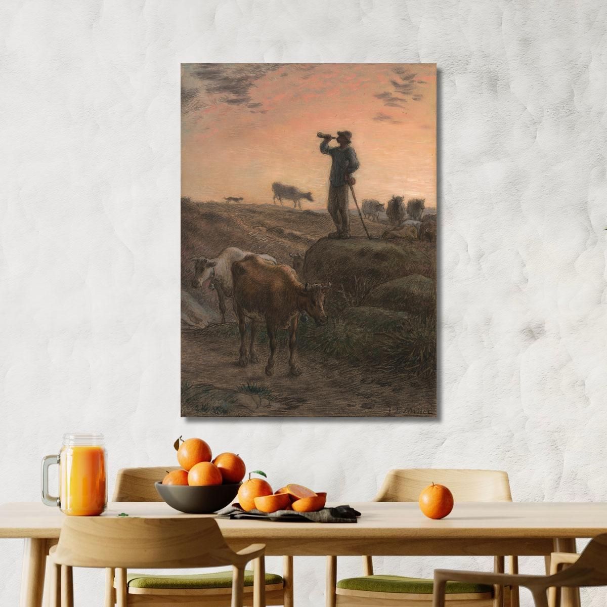 Calling Home The Cows Jean-François Millet jfm11 canvas print 