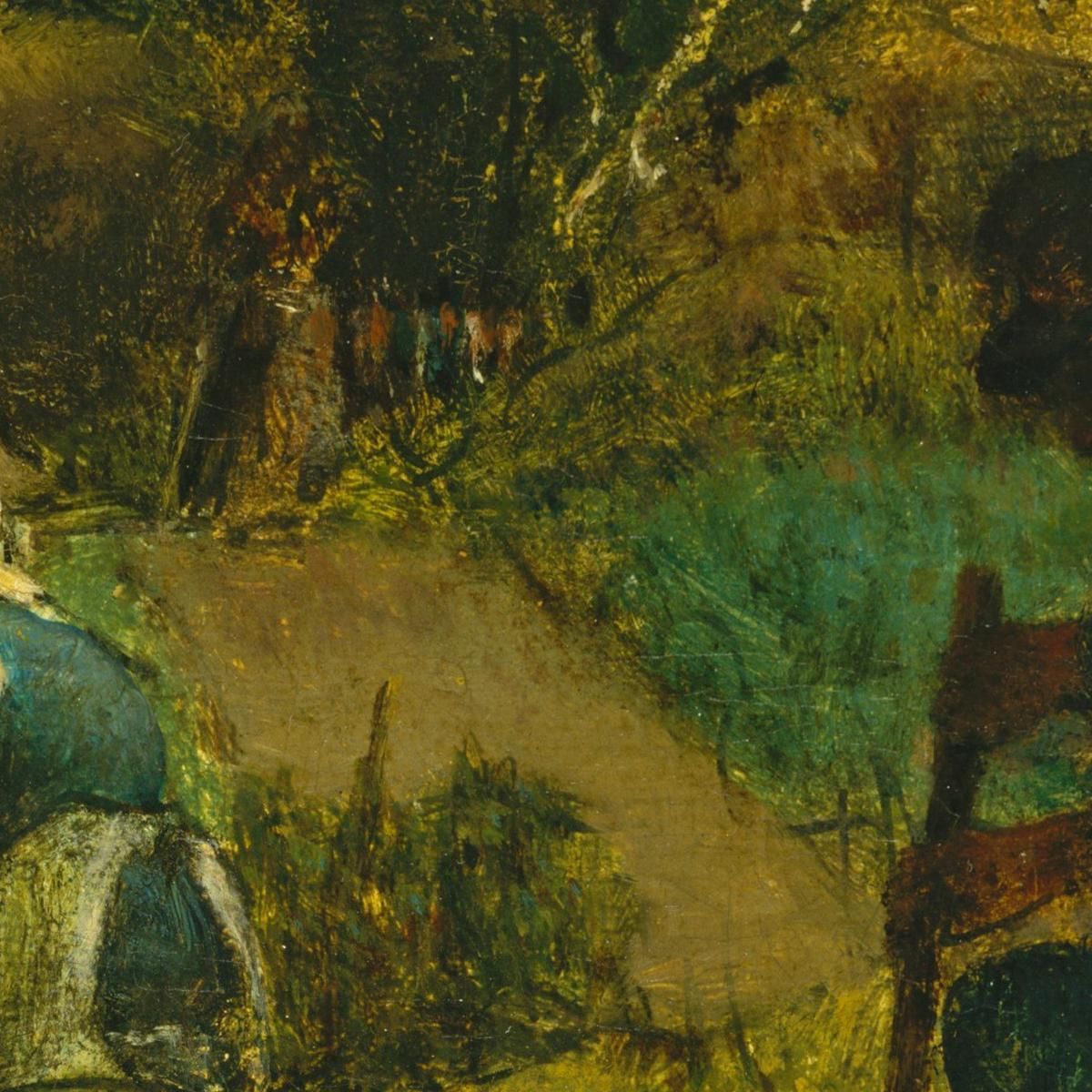 Garden Scene Jean-François Millet jfm17 canvas print