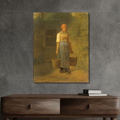 Girl Carrying Water Jean-François Millet jfm18 canvas print 