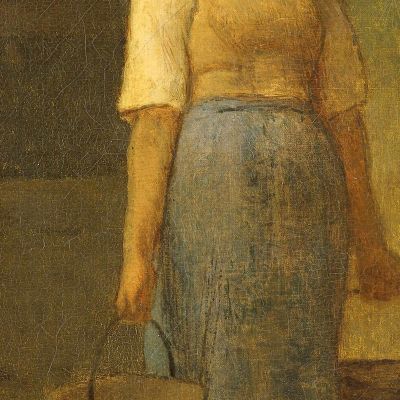 Girl Carrying Water Jean-François Millet jfm18 canvas print