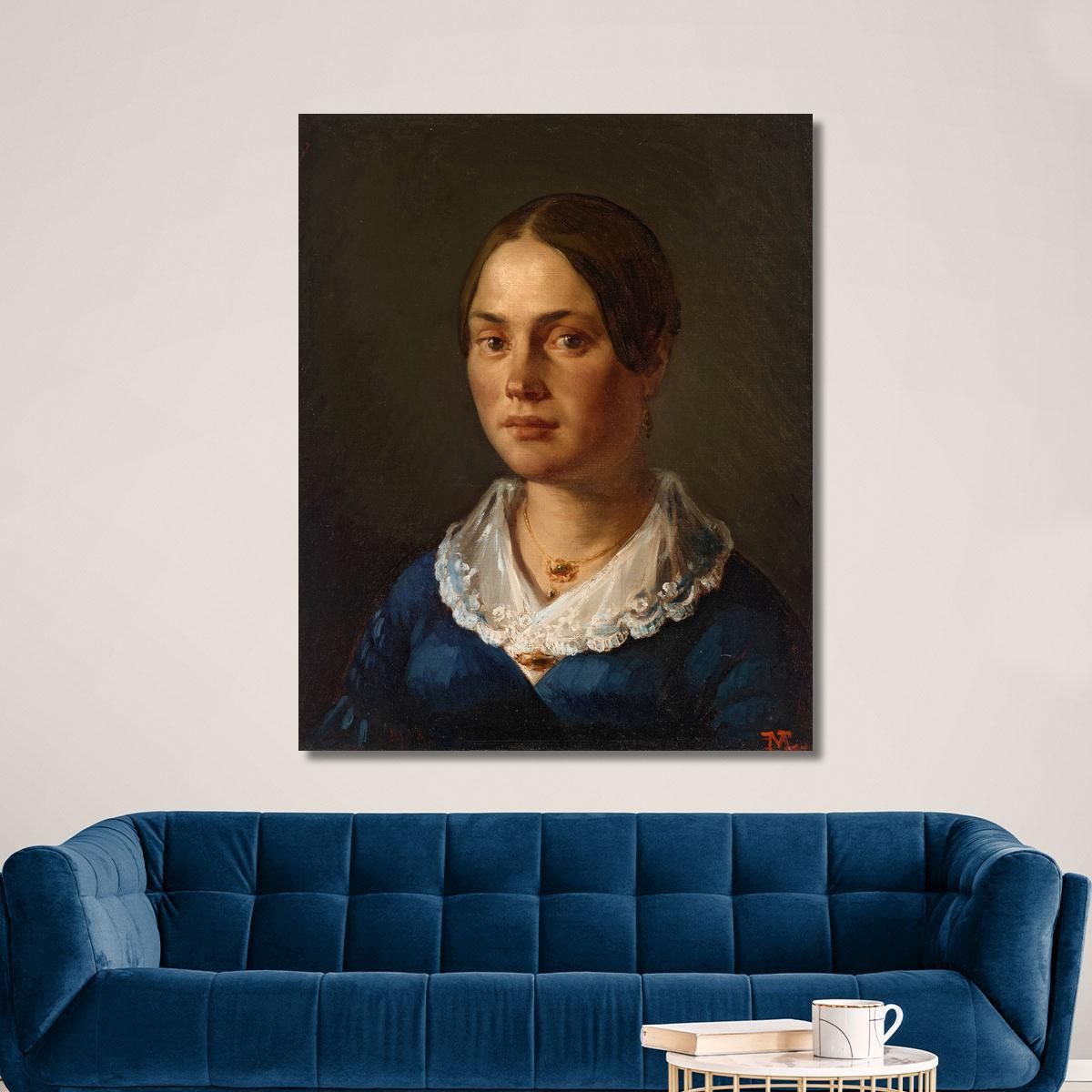 Portrait Of Madame Martin Jean-François Millet jfm50 canvas print 