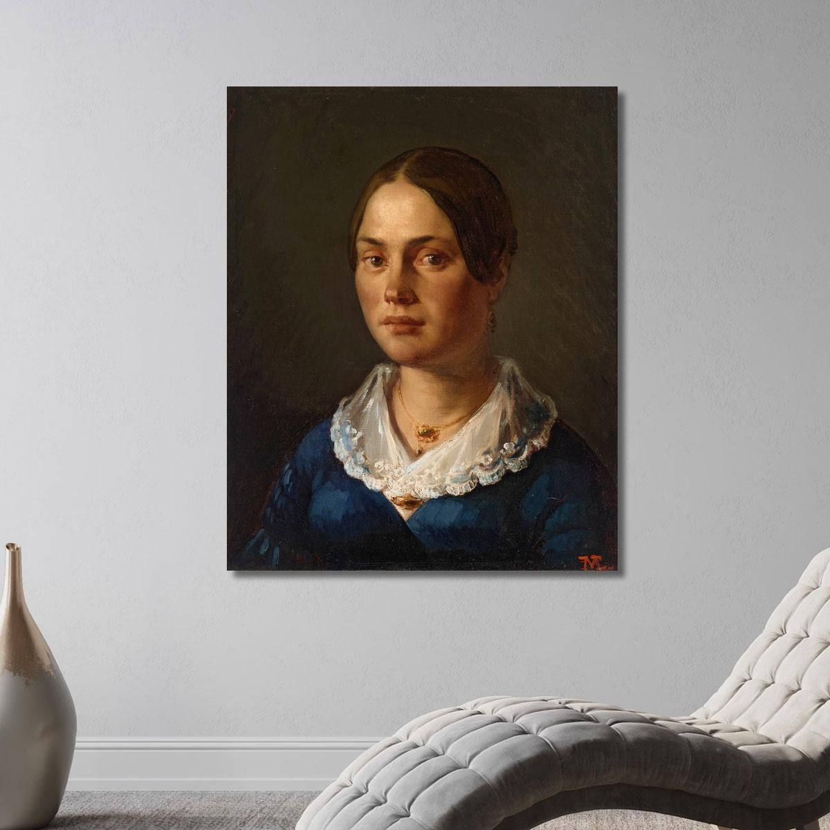 Portrait Of Madame Martin Jean-François Millet jfm50 canvas print 
