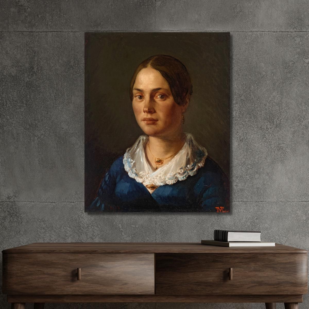 Portrait Of Madame Martin Jean-François Millet jfm50 canvas print 