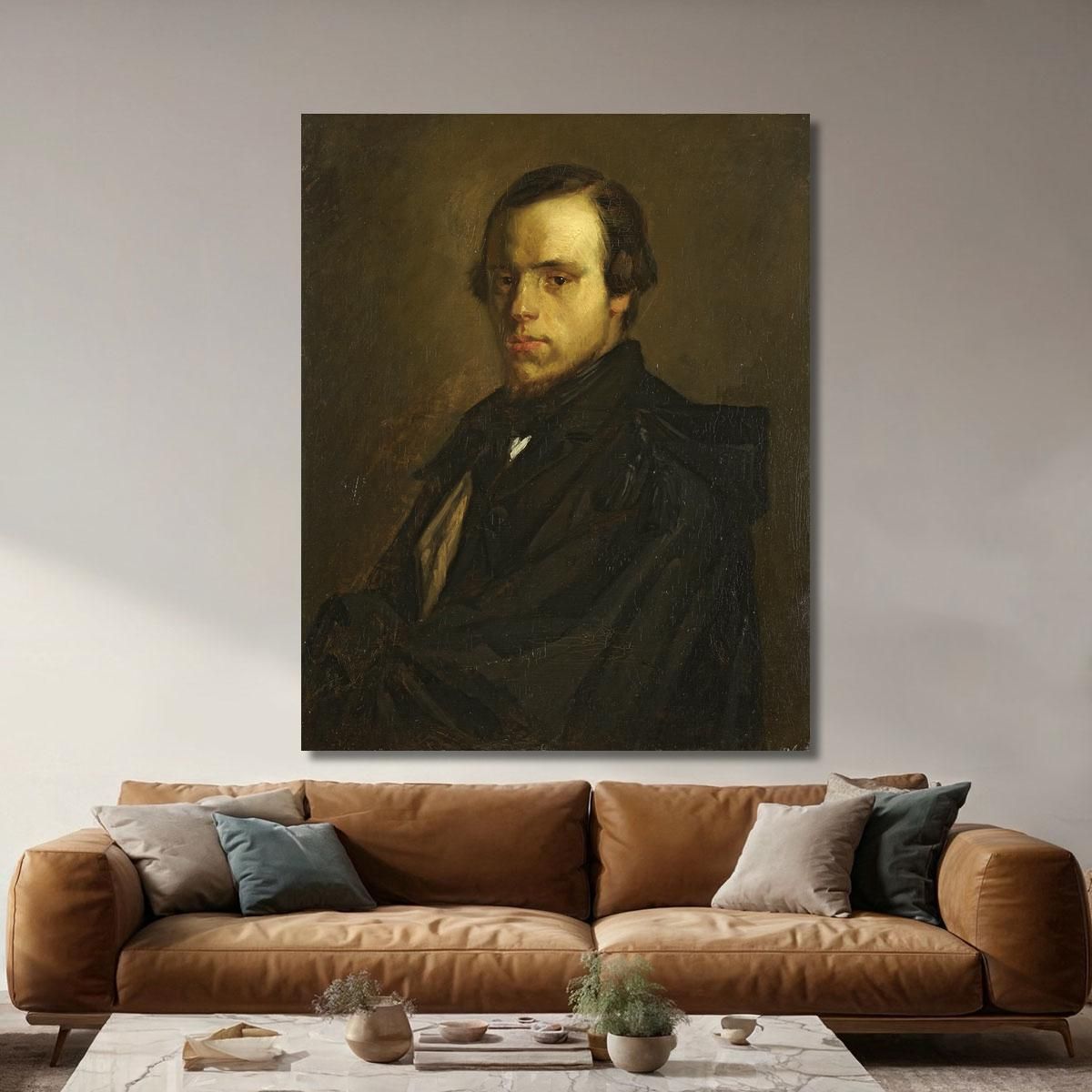 Portrait Of Mister Le Courtois The Artist'S Brother-In-Law Jean-François Millet jfm51 canvas print 