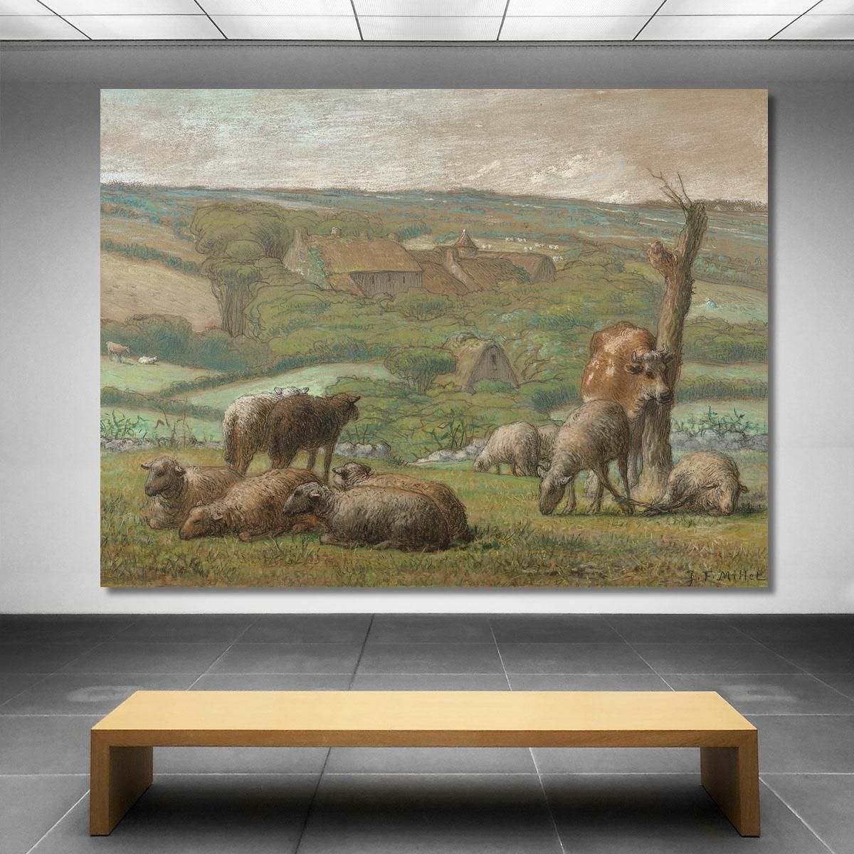 Rural Landscape Jean-François Millet jfm56 canvas print 