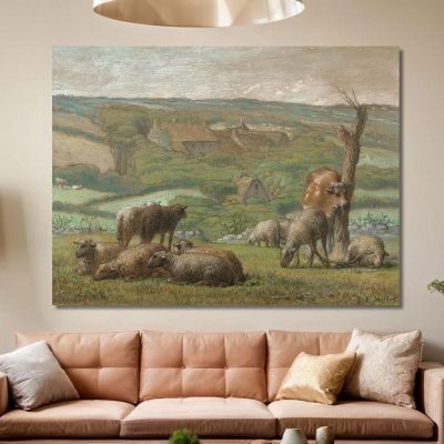 Rural Landscape Jean-François Millet jfm56 canvas print 