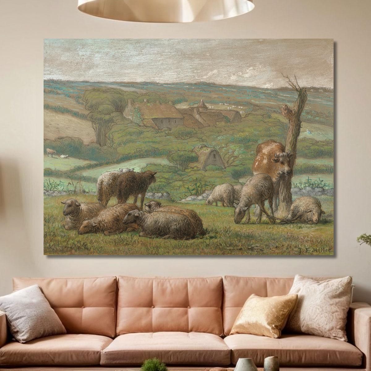 Rural Landscape Jean-François Millet jfm56 canvas print 