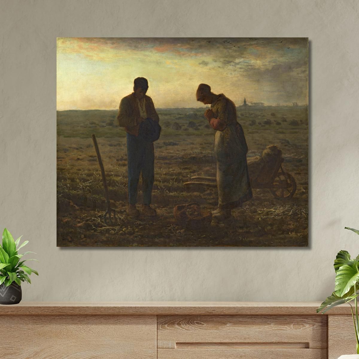 The Angelus Jean-François Millet jfm65 canvas print 