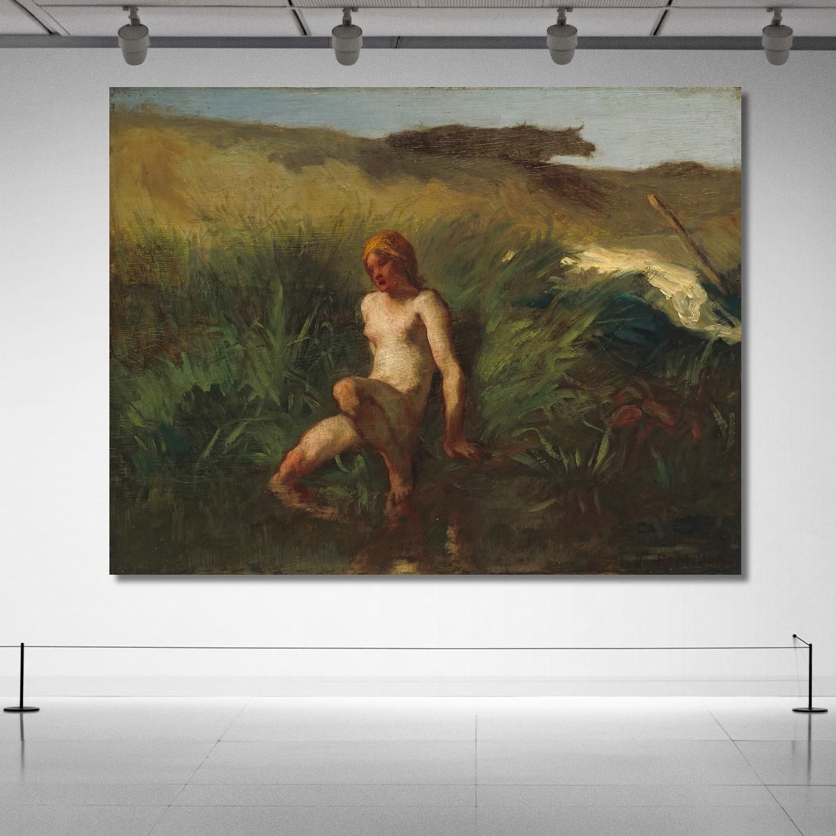 The Bather Jean-François Millet jfm67 canvas print 