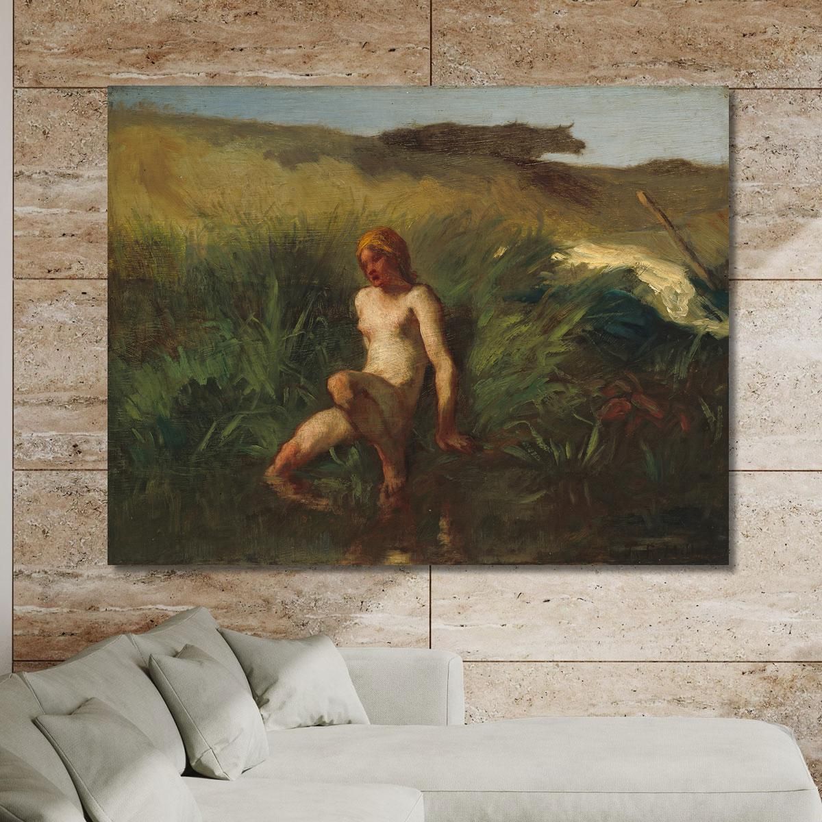 The Bather Jean-François Millet jfm67 canvas print 