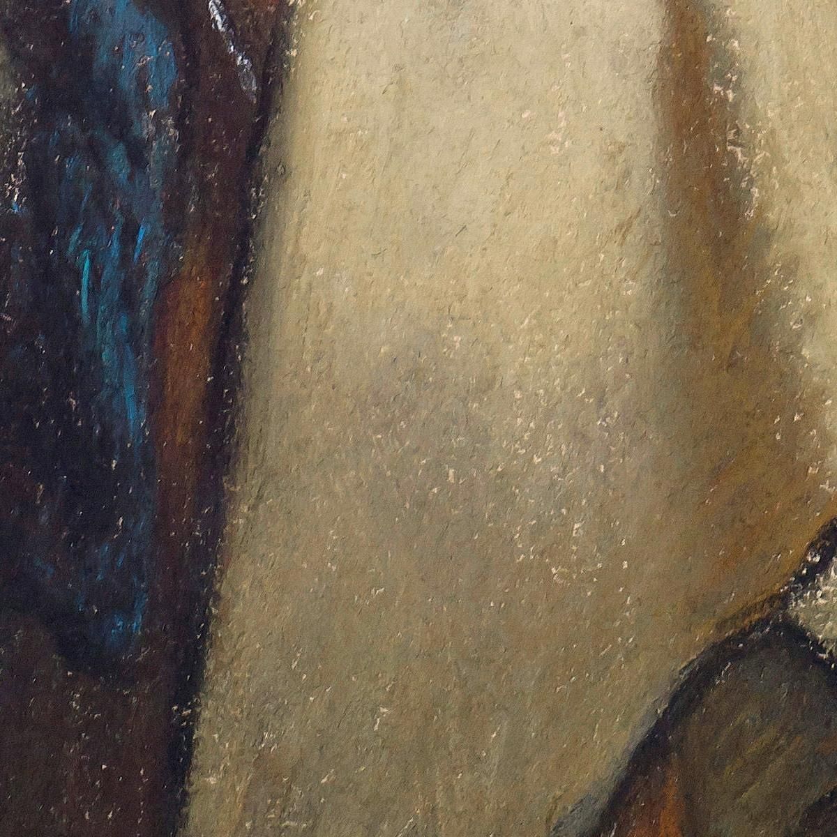 The Knitting Shepherdess Jean-François Millet jfm72 canvas print