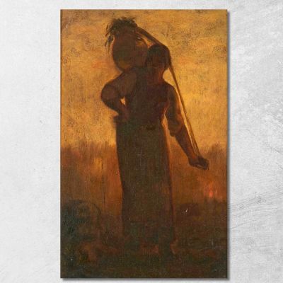 The Normandy Milkmaid Jean-François Millet jfm74 canvas print 