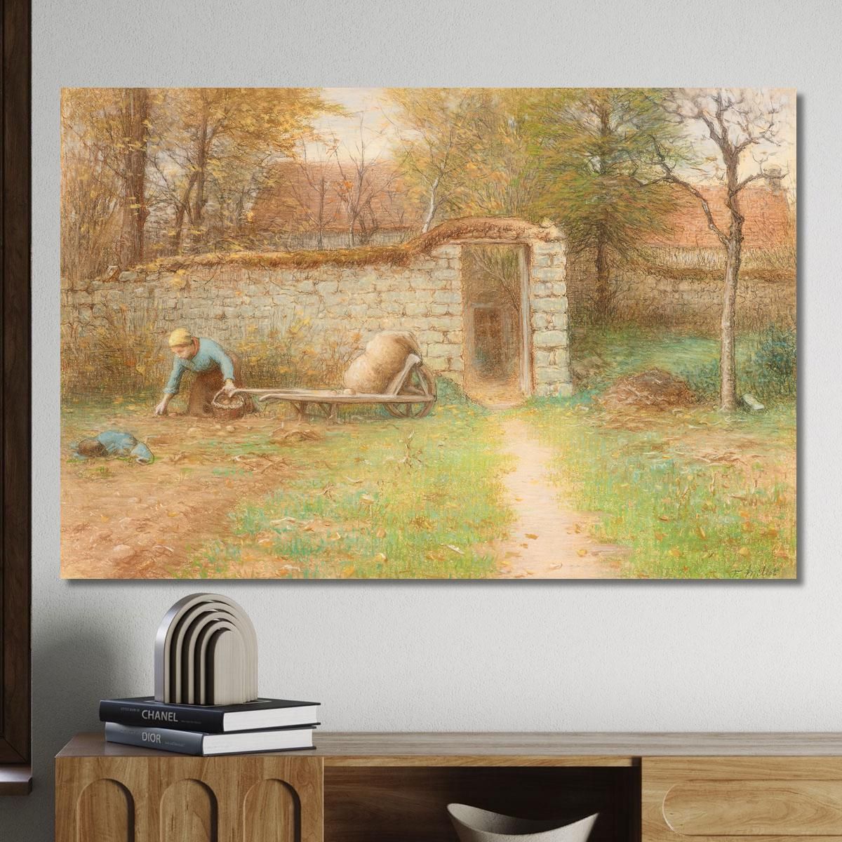 The Old Home At Barbizon Jean-François Millet jfm75 canvas print 