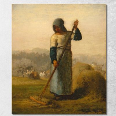 Woman With A Rake Jean-François Millet jfm91 canvas print 