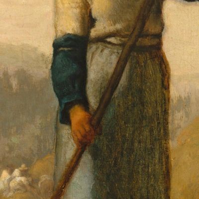 Woman With A Rake Jean-François Millet jfm91 canvas print