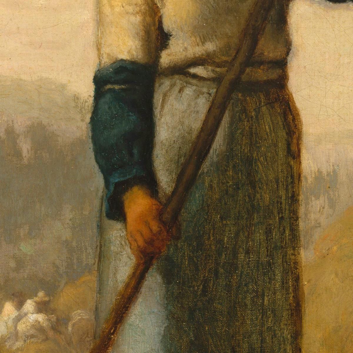 Woman With A Rake Jean-François Millet jfm91 canvas print