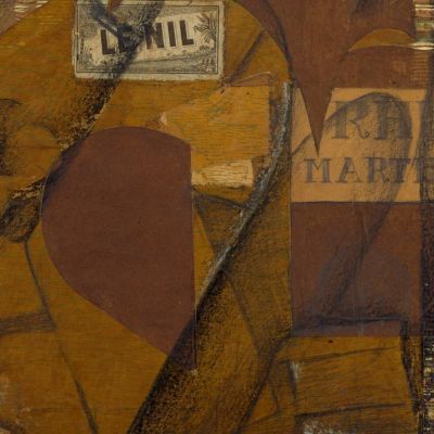 Bottle Of Rum And Newspaper Juan Gris jgr13 canvas print