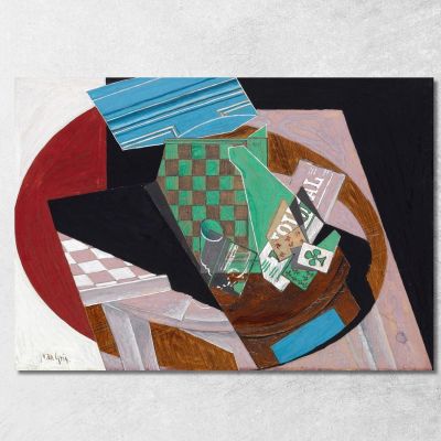 Checkerboard And Playing Cards Juan Gris jgr15 canvas print 