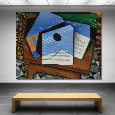 Guitar On A Table Juan Gris jgr30 canvas print 