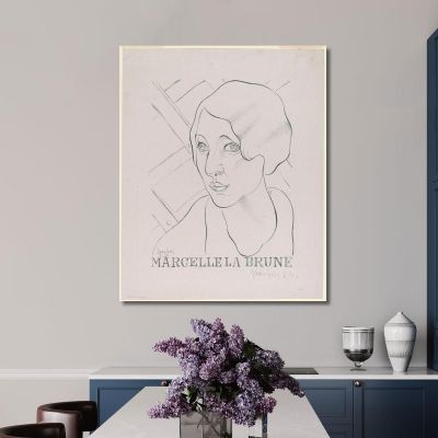 Marcelle The Brunette Juan Gris jgr53 canvas print 