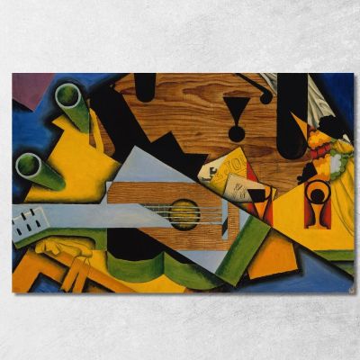 Still Life With A Guitar Juan Gris jgr58 canvas print 