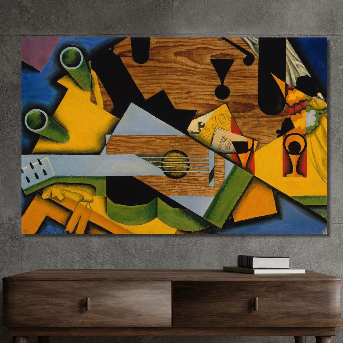 Still Life With A Guitar Juan Gris jgr58 canvas print 