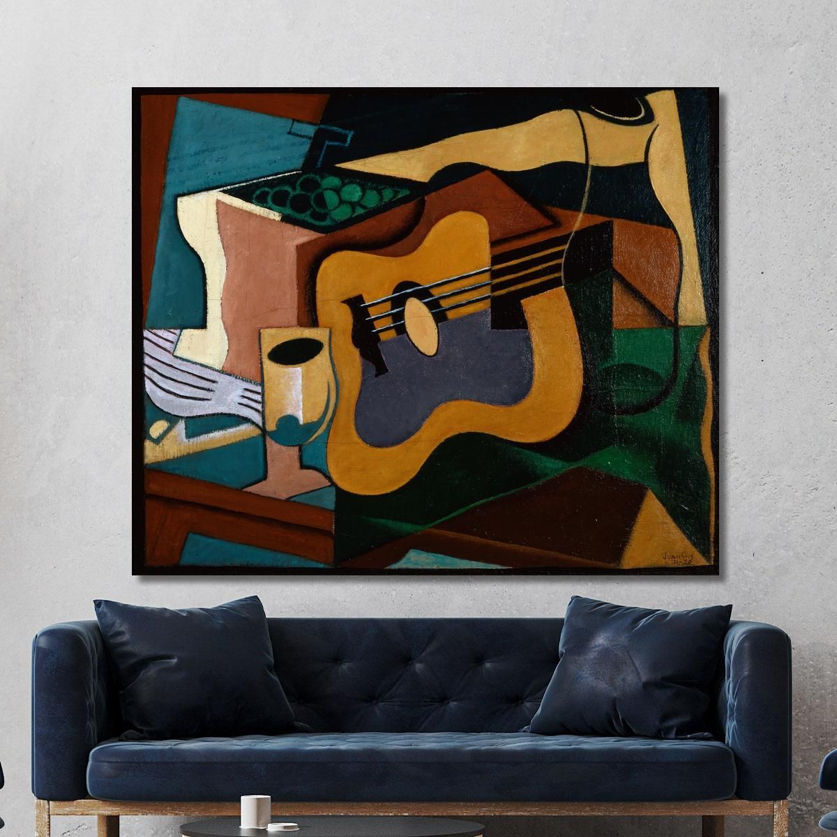 Still Life With Guitar Juan Gris jgr61 canvas print 