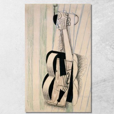 Violin Hanging On A Wall Juan Gris jgr78 canvas print 