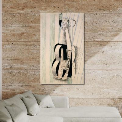 Violin Hanging On A Wall Juan Gris jgr78 canvas print 