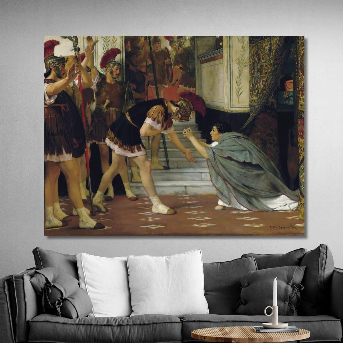 Proclaiming Claudius Emperor Opus Xlviii Lawrence Alma-Tadema lat33 canvas print 