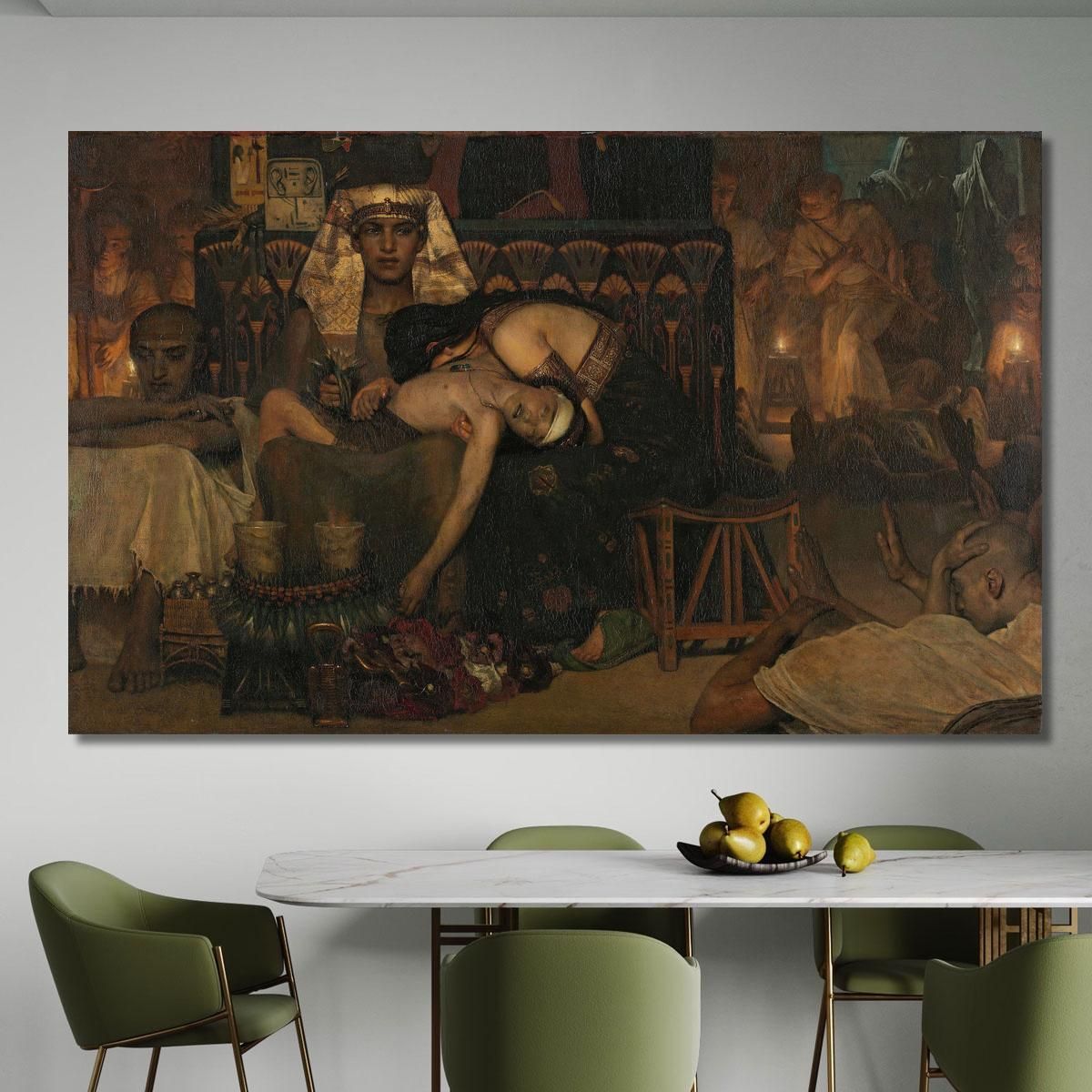 The Death Of The Pharaoh S Firstborn Son Lawrence Alma-Tadema lat40 canvas print 