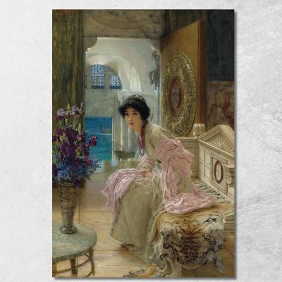Watching And Waiting Lawrence Alma-Tadema lat48 canvas print 