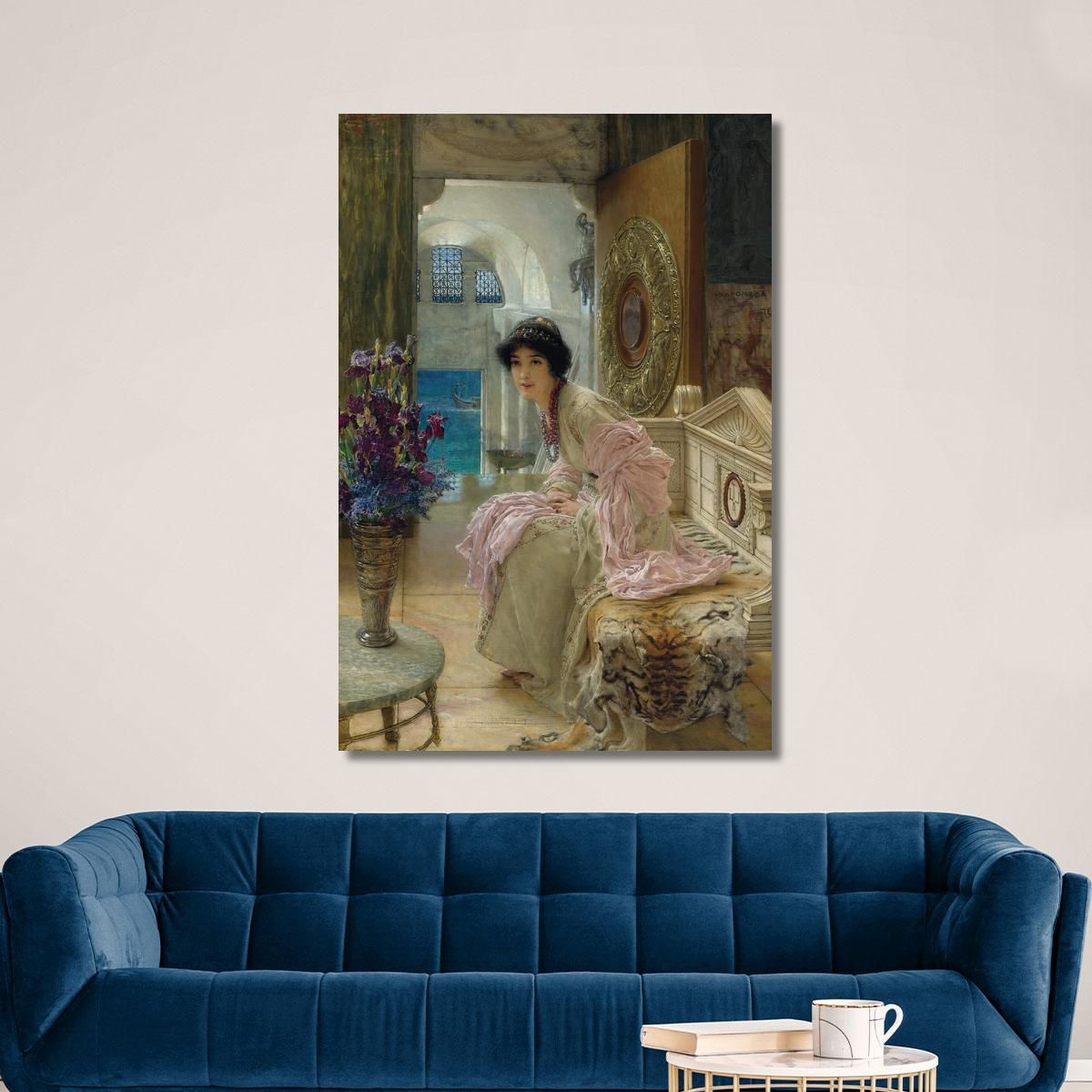 Watching And Waiting Lawrence Alma-Tadema lat48 canvas print 