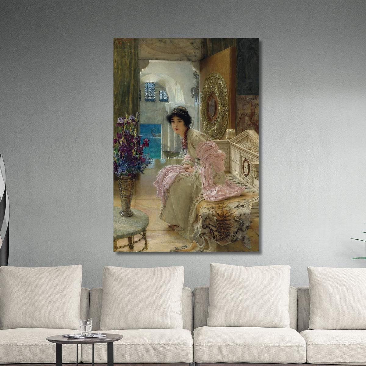 Watching And Waiting Lawrence Alma-Tadema lat48 canvas print 