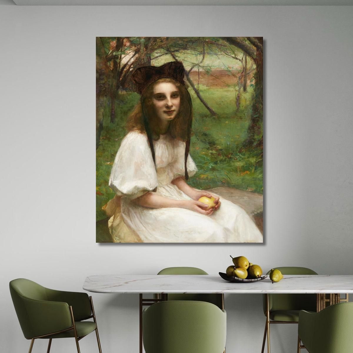 A Portrait Of A Girl In A White Dress Pascal Dagnan Bouveret pdb1 canvas print 