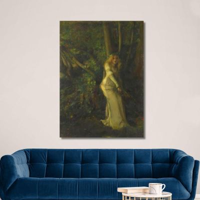 A Young Woman In The Play Pascal Dagnan Bouveret pdb3 canvas print 