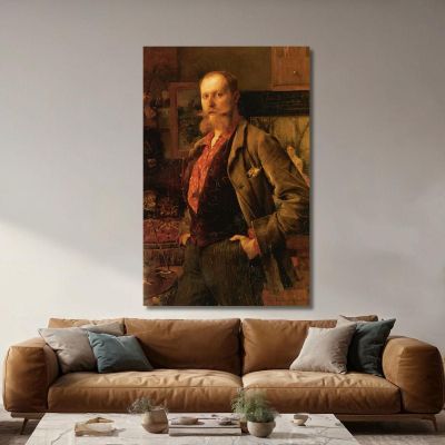 Portrait Of Gustave Courtois Pascal Dagnan Bouveret pdb26 canvas print 