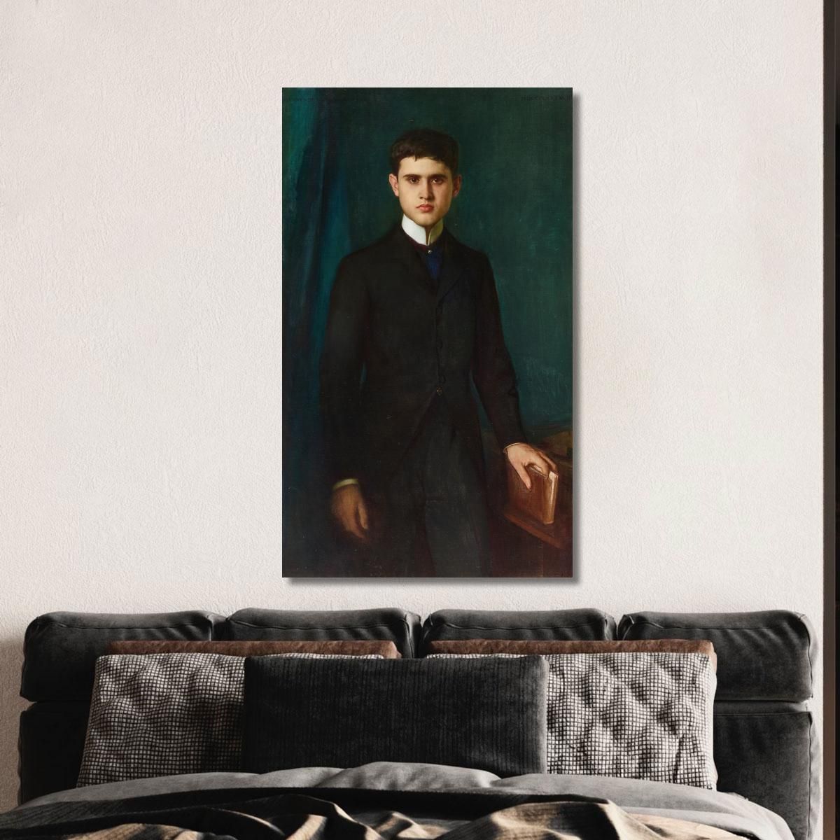 Portrait Of Joannes De Stuers At 20 Years Old Pascal Dagnan Bouveret pdb27 canvas print 