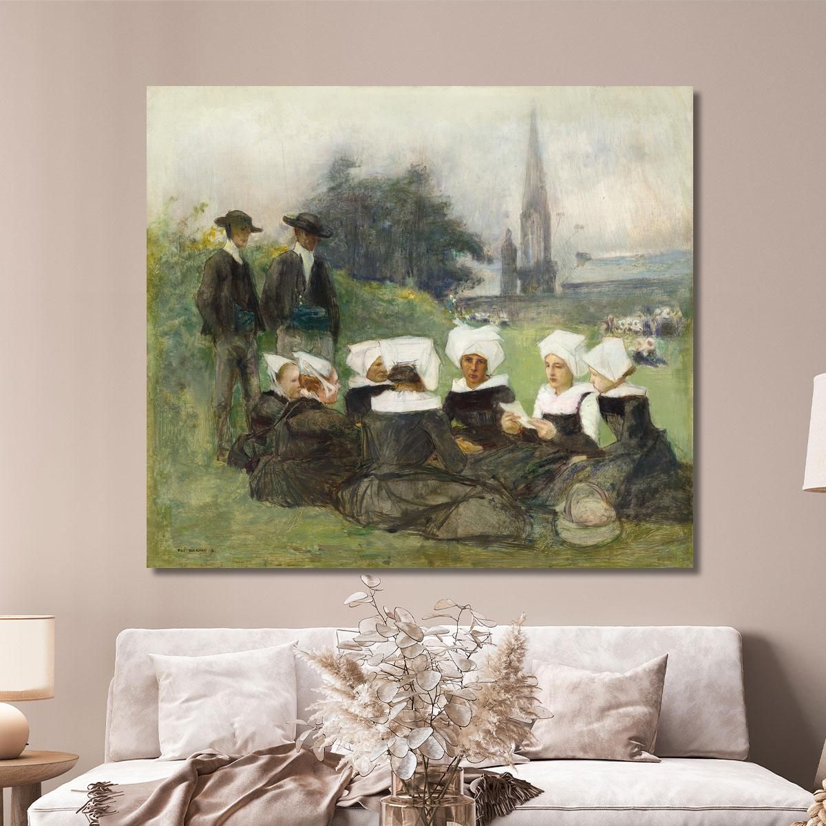 Study For Breton Women At A Pardon Pascal Dagnan Bouveret pdb31 canvas print 