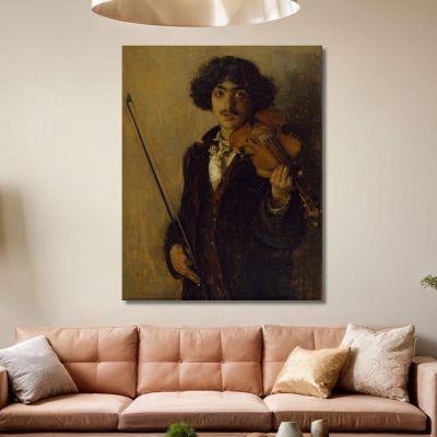 The Musician Pascal Dagnan Bouveret pdb34 canvas print 