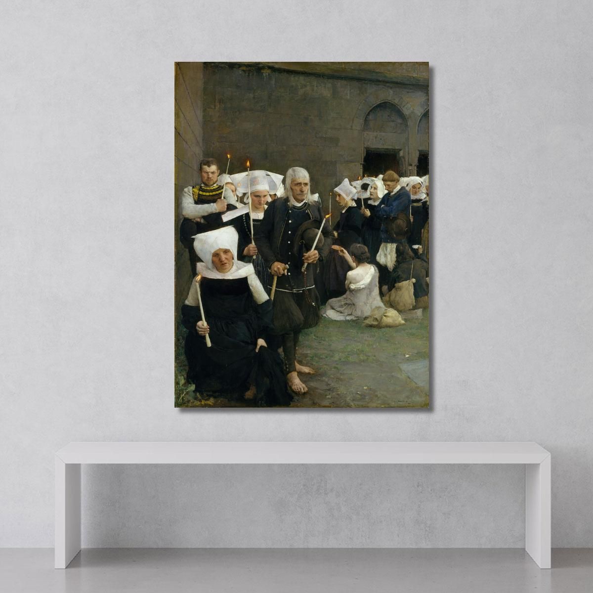 The Pardon In Brittany Pascal Dagnan Bouveret pdb35 canvas print 