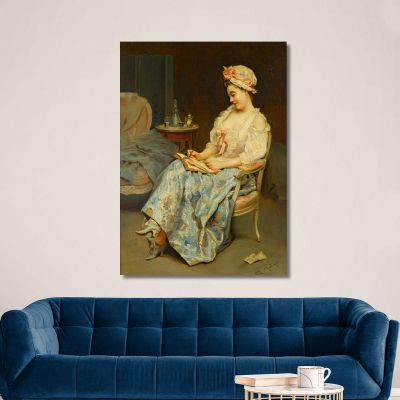 A Moment Of Reflection Raimundo de Madrazo y Garreta rmg1 canvas print 