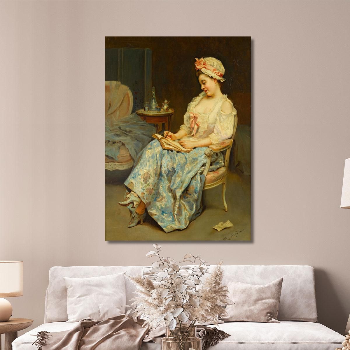 A Moment Of Reflection Raimundo de Madrazo y Garreta rmg1 canvas print 